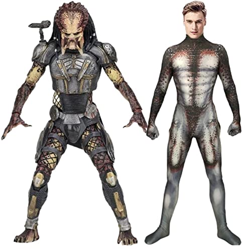 The Predator Cosplay Kostüm Mann Frau Body Anzüge Halloween Karneval Overall Outfit Male,XXL The Predator Cosplay Kostüm Mann Frau Body Anzüge Halloween Karneval Overall Outfit Male,XXL von Tubaxing