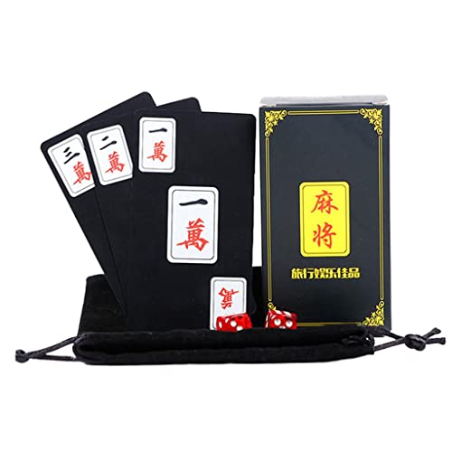 Tubayia Chinesische Mahjong Spielkarten Spiel Reisespiel für Familie Spaß Party Reise Spielzeug von Tubayia