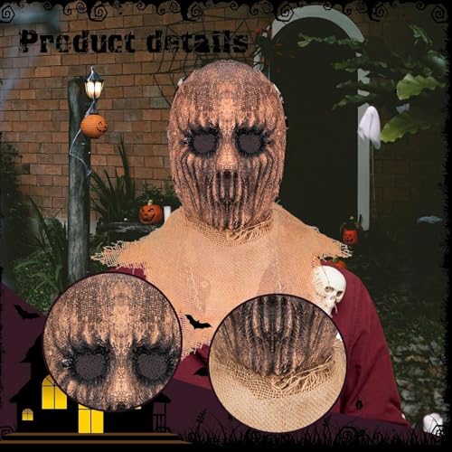 Tubayia Halloween-Maske, kreative Requisiten, Gesichtsschutz für Maskerade, Rollenspiele, Partygeschenk (Style E) von Tubayia