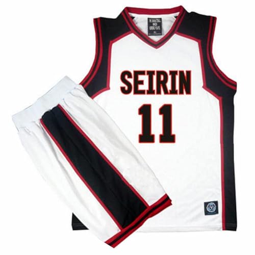 3D Kuroko No Basket Basuke Cosplay Uniform SEIRIN Basketballtrikot Nummer 10 11 Kagami Taiga Sportswear T-Shirts Shorts Kostüm-Set von Tuboshu