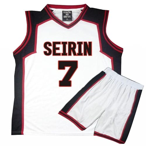 Tuboshu 3D Kuroko No Basket Basuke Cosplay Uniform Seirin Basketballtrikot Nummer 10 11 Kagami Taiga Sportswear T-Shirts Shorts Kostüm-Set von Tuboshu