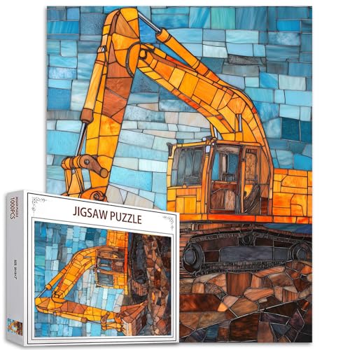 1000 Teile Puzzle für Erwachsene Buntglasbagger 1000 Teile Puzzle für Erwachsene Geschenke Baufahrzeuge Puzzle Kunst Herausfordernde pädagogische Puzzles für Erwachsene 1000 Teile 1000 Teile Puzzle für Erwachsene Buntglasbagger 1000 Teile Puzzle für Erwachsene Geschenke Baufahrzeuge Puzzle Kunst Herausfordernde pädagogische Puzzles für Erwachsene 1000 Teile von Tucocoo