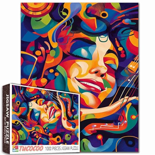Abstrakte Formen, Linien, modernes Frauen-Puzzle, 1000 Teile für Erwachsene, Instrumente, Musiknoten, Pop-Art-Puzzles, bunt, DIY, Basteln, Puzzles für Heimdekoration, Geschenke Abstrakte Formen, Linien, modernes Frauen-Puzzle, 1000 Teile für Erwachsene, Instrumente, Musiknoten, Pop-Art-Puzzles, bunt, DIY, Basteln, Puzzles für Heimdekoration, Geschenke von Tucocoo
