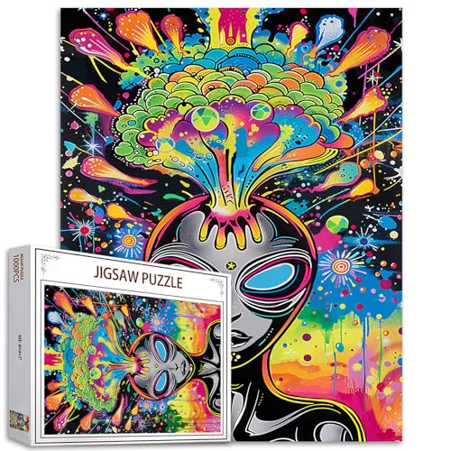 Aliens Puzzle für Erwachsene, 1000 Teile, kosmische Explosion, Galaxie, Nebel, Malerei, Außerirdische Organismen, Puzzle, Graffiti, buntes Puzzle für Erwachsene Aliens Puzzle für Erwachsene, 1000 Teile, kosmische Explosion, Galaxie, Nebel, Malerei, Außerirdische Organismen, Puzzle, Graffiti, buntes Puzzle für Erwachsene von Tucocoo