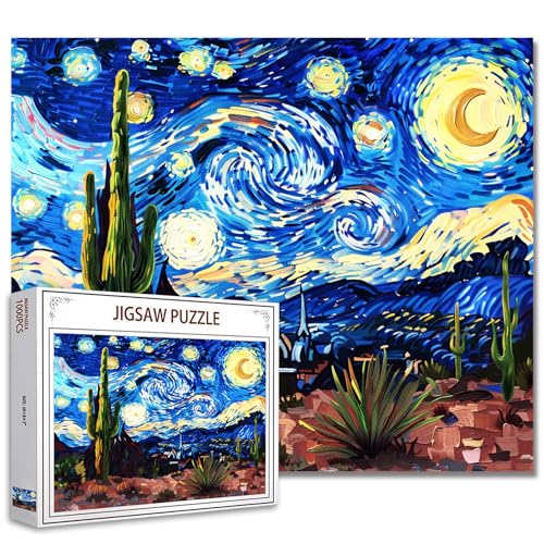 Arizona Berge Puzzle 1000 Stücke Puzzles für Erwachsene,Die Wüste Puzzles für herausfordernde Familienaktivität Spiele DIY Kaktus Puzzle für Home Wall Decor Geschenke €20 x 27 Zoll von Tucocoo