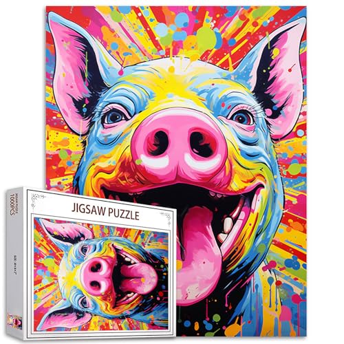 Bauernhof Tier Puzzles für Erwachsene 1000 Stück, Huhn Puzzles, Home Decor Geburtstag Party Geschenk Spielzeug für Männer Frauen, Bunte Rooster Puzzle Kunst für Familie Spaß Puzzle Spiele Bauernhof Tier Puzzles für Erwachsene 1000 Stück, Huhn Puzzles, Home Decor Geburtstag Party Geschenk Spielzeug für Männer Frauen, Bunte Rooster Puzzle Kunst für Familie Spaß Puzzle Spiele von Tucocoo