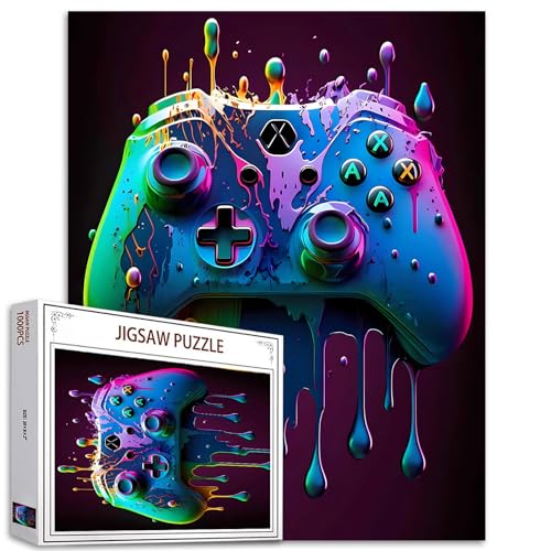 Gaming Themed Puzzles für Erwachsene 1000 Stück Videospiel Aquarell-Puzzle Kunst 27 x 20 Zoll Bunte DIY Puzzles für Home Decoration Familie Puzzle perfekt für Game Nights Gaming Themed Puzzles für Erwachsene 1000 Stück Videospiel Aquarell-Puzzle Kunst 27 x 20 Zoll Bunte DIY Puzzles für Home Decoration Familie Puzzle perfekt für Game Nights von Tucocoo
