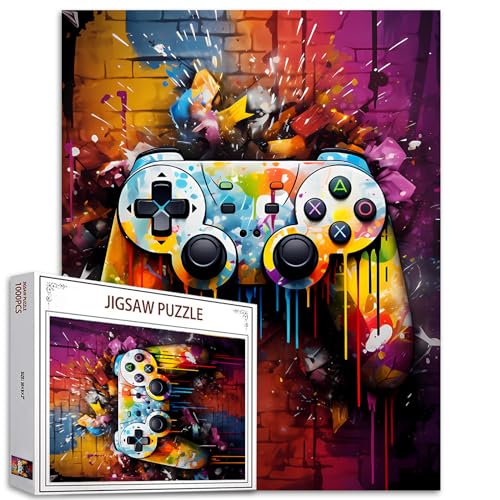 Gaming Themed Jigsaw Puzzles for Adults 1000 Pieces Video Game Watercolor Jigsaw Puzzle Art 27 x 20 Inches Colorful DIY Puzzles for Home Decoration Family Puzzle Perfect for Game Nights Gaming Themed Jigsaw Puzzles for Adults 1000 Pieces Video Game Watercolor Jigsaw Puzzle Art 27 x 20 Inches Colorful DIY Puzzles for Home Decoration Family Puzzle Perfect for Game Nights von Tucocoo