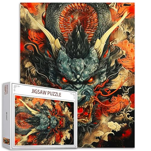 Große Drachenpuzzle für Erwachsene, Holzpuzzle für Erwachsene, Wilde Monster Holzpuzzle für Erwachsene, Einzigartige Tierform Holzpuzzle für Puzzle-Liebhaber, Familie, Freund Große Drachenpuzzle für Erwachsene, Holzpuzzle für Erwachsene, Wilde Monster Holzpuzzle für Erwachsene, Einzigartige Tierform Holzpuzzle für Puzzle-Liebhaber, Familie, Freund von Tucocoo