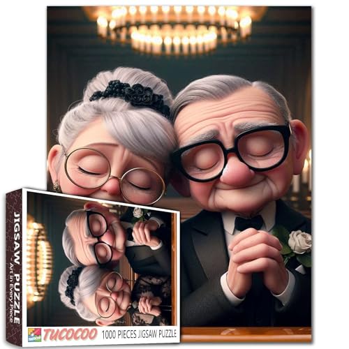 Großvater und Oma Machen Wünsche Puzzles 1000 Stücke für Erwachsene Elegant Älteres Paar Blumen Rosen und Lampen Puzzles Intellektuelle Dekomprimieren Spaß Familienspiel Wanddekoration Großvater und Oma Machen Wünsche Puzzles 1000 Stücke für Erwachsene Elegant Älteres Paar Blumen Rosen und Lampen Puzzles Intellektuelle Dekomprimieren Spaß Familienspiel Wanddekoration von Tucocoo