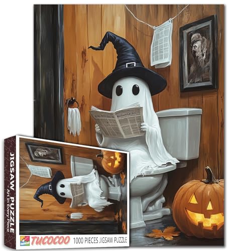 Halloween Kürbis Toilette Jigsaw Puzzle 1000 Stück für Erwachsene Kleine Teufel Puzzles Herausforderung Spielzeug für Männer Frauen Spaß und Herausforderung Entspannung Unterhaltung Aktivität Halloween Kürbis Toilette Jigsaw Puzzle 1000 Stück für Erwachsene Kleine Teufel Puzzles Herausforderung Spielzeug für Männer Frauen Spaß und Herausforderung Entspannung Unterhaltung Aktivität von Tucocoo