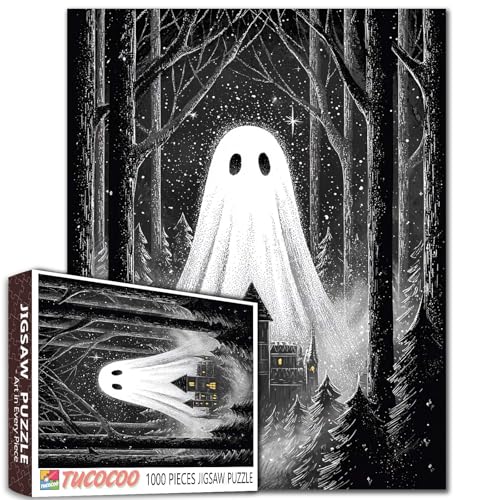 Herausforderndes 1000 Teile Puzzle für Erwachsene Spukhaus Geist Puzzle im Wald Gruselige Nachtszene Puzzles Halloween Ästhetisches Entspannendes Puzzle Familienspiele Stressabbau Aktivitäten Herausforderndes 1000 Teile Puzzle für Erwachsene Spukhaus Geist Puzzle im Wald Gruselige Nachtszene Puzzles Halloween Ästhetisches Entspannendes Puzzle Familienspiele Stressabbau Aktivitäten von Tucocoo