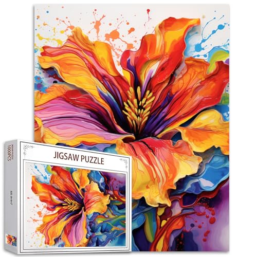 Iris_L. Blume Puzzle 1000 Stücke Puzzles für Erwachsene,Pflanzen Puzzles für herausfordernde Familienaktivität Spiele DIY Schöne Blumen Puzzle für Home Wall Decor Geschenke Iris_L. Blume Puzzle 1000 Stücke Puzzles für Erwachsene,Pflanzen Puzzles für herausfordernde Familienaktivität Spiele DIY Schöne Blumen Puzzle für Home Wall Decor Geschenke von Tucocoo