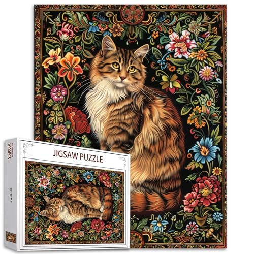 Kätzchen-Puzzles für Erwachsene, Maine Coon Katzenpuzzles, lustige Tierpuzzle, einzigartige Form, Holzschnitt-Puzzle, Geburtstagsgeschenke, Heimdekoration, Familienspiel für Kinder und Erwachsene Kätzchen-Puzzles für Erwachsene, Maine Coon Katzenpuzzles, lustige Tierpuzzle, einzigartige Form, Holzschnitt-Puzzle, Geburtstagsgeschenke, Heimdekoration, Familienspiel für Kinder und Erwachsene von Tucocoo
