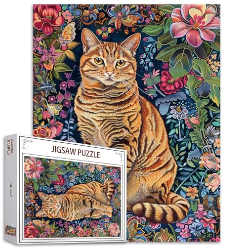 Puzzle für Erwachsene, 1000-teiliges Vintage-Katzen-Puzzle für Erwachsene, rustikales Kätzchen-Kunst-Puzzle, Familienspaß, Erwachsenen-Puzzle-Spiele, 68,6 x 50,8 cm, HD-Qualität, Puzzle für Erwachsene, 1000-teiliges Vintage-Katzen-Puzzle für Erwachsene, rustikales Kätzchen-Kunst-Puzzle, Familienspaß, Erwachsenen-Puzzle-Spiele, 68,6 x 50,8 cm, HD-Qualität, von Tucocoo