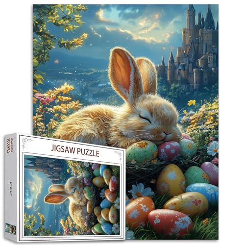 Schlafende Häschen Puzzles für Erwachsene Ostern 1000 Teile Puzzle für Erwachsene Pädagogisches Ostereierpuzzle 1000 Teile Puzzles für Erwachsene Kaninchen und Ostereier Puzzle Schlafende Häschen Puzzles für Erwachsene Ostern 1000 Teile Puzzle für Erwachsene Pädagogisches Ostereierpuzzle 1000 Teile Puzzles für Erwachsene Kaninchen und Ostereier Puzzle von Tucocoo