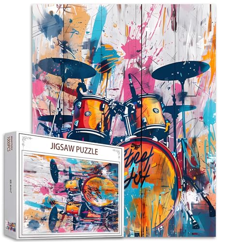 Schlagzeug Graffiti Puzzles Erwachsene Cartoon Musical Puzzle 1000 Teile buntes herausforderndes Puzzle perfektes Spiel Nächte DIY Home Wall Decor handgemachte Geschenke Weihnachten Neujahr Geburtstag Schlagzeug Graffiti Puzzles Erwachsene Cartoon Musical Puzzle 1000 Teile buntes herausforderndes Puzzle perfektes Spiel Nächte DIY Home Wall Decor handgemachte Geschenke Weihnachten Neujahr Geburtstag von Tucocoo