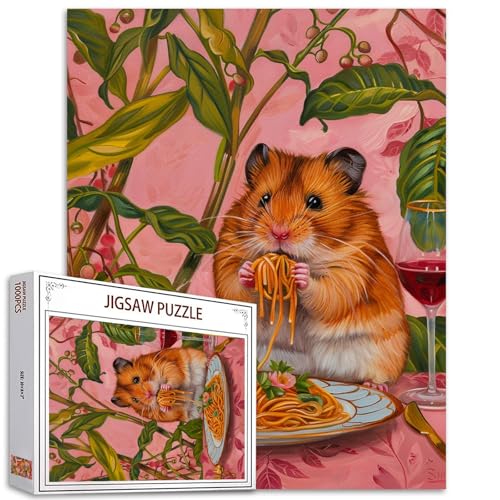 Tiere Essen Bilder Puzzles für Erwachsene, 1000 Teile, Essen leckere Nudeln und Trinken Rotwein Puzzle, Geburtstagsgeschenke, Multicolor DIY Puzzles für Familie Dekor, perfekte Spiele Nächte Tiere Essen Bilder Puzzles für Erwachsene, 1000 Teile, Essen leckere Nudeln und Trinken Rotwein Puzzle, Geburtstagsgeschenke, Multicolor DIY Puzzles für Familie Dekor, perfekte Spiele Nächte von Tucocoo