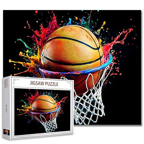 Tucocoo 1000-teiliges Puzzle für Erwachsene, buntes Basketball-Puzzle, abstrakte Kunst, 1000 Teile, Puzzles für anspruchsvolle Familienaktivitäten, Lernspiel, DIY, Basteln, Puzzle, Wanddekoration, Tucocoo 1000-teiliges Puzzle für Erwachsene, buntes Basketball-Puzzle, abstrakte Kunst, 1000 Teile, Puzzles für anspruchsvolle Familienaktivitäten, Lernspiel, DIY, Basteln, Puzzle, Wanddekoration, von Tucocoo