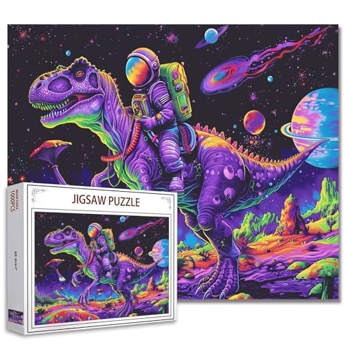 Tucocoo Astronauten-Puzzles für Erwachsene, 1000 Teile, leuchtende Quallen, Kunst-Puzzle, 70 x 50 cm, bunt, DIY-Bastelpuzzles für Heimdekoration, Geschenke, Familienpuzzle, perfekt für Tucocoo Astronauten-Puzzles für Erwachsene, 1000 Teile, leuchtende Quallen, Kunst-Puzzle, 70 x 50 cm, bunt, DIY-Bastelpuzzles für Heimdekoration, Geschenke, Familienpuzzle, perfekt für von Tucocoo
