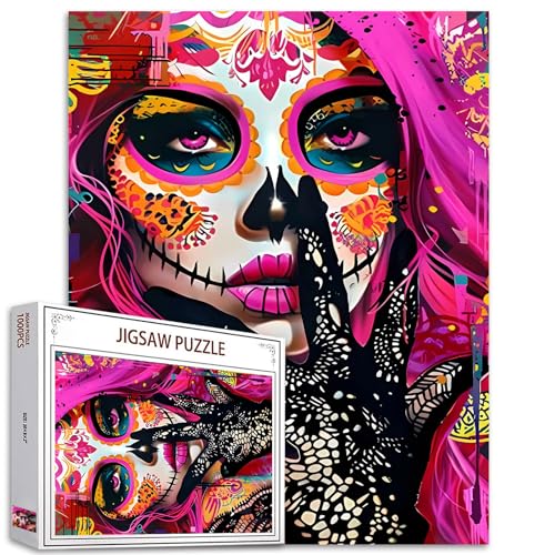 Tucocoo Beautiful Girl Jigsaw Puzzle 1000 Pieces Puzzles for Adults, Pink Hair Jigsaw Puzzles for Challenging Family Activity Games DIY Colorful Style Puzzle for Home Wall Decor Gifts - 20 x 27 Inches Tucocoo Beautiful Girl Jigsaw Puzzle 1000 Pieces Puzzles for Adults, Pink Hair Jigsaw Puzzles for Challenging Family Activity Games DIY Colorful Style Puzzle for Home Wall Decor Gifts - 20 x 27 Inches von Tucocoo