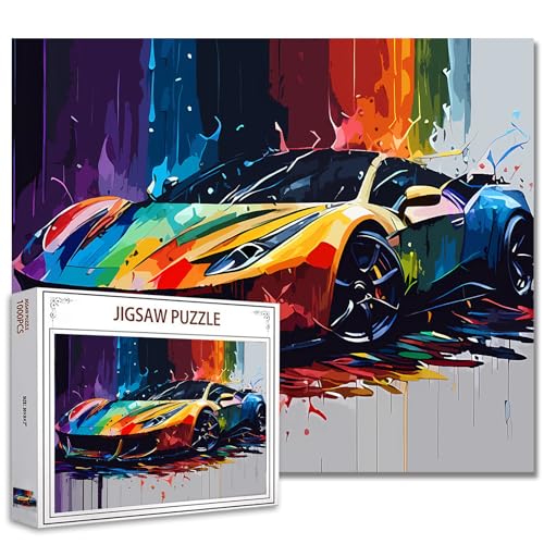 Tucocoo Cool Sports Car Jigsaw Puzzle 1000 Pieces Puzzles for Adults,Colorful Racing Car Jigsaw Puzzles for Challenging Family Activity Games DIY Puzzle for Home Wall Decor Gifts - 20 x 27 Inches Tucocoo Cool Sports Car Jigsaw Puzzle 1000 Pieces Puzzles for Adults,Colorful Racing Car Jigsaw Puzzles for Challenging Family Activity Games DIY Puzzle for Home Wall Decor Gifts - 20 x 27 Inches von Tucocoo