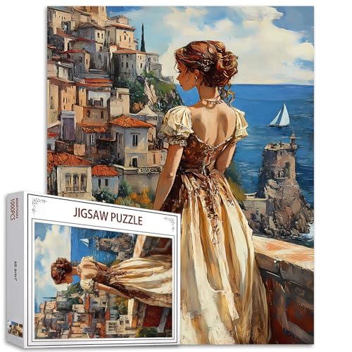 Tucocoo Elegante Frau Jigsaw Puzzle 1000 Stück Puzzles für Erwachsene, Antike europäische Städte Landschaft Kunst Puzzles für herausfordernde Familie Aktivität Spiele DIY Crafts Puzzle für Home Decor Tucocoo Elegante Frau Jigsaw Puzzle 1000 Stück Puzzles für Erwachsene, Antike europäische Städte Landschaft Kunst Puzzles für herausfordernde Familie Aktivität Spiele DIY Crafts Puzzle für Home Decor von Tucocoo