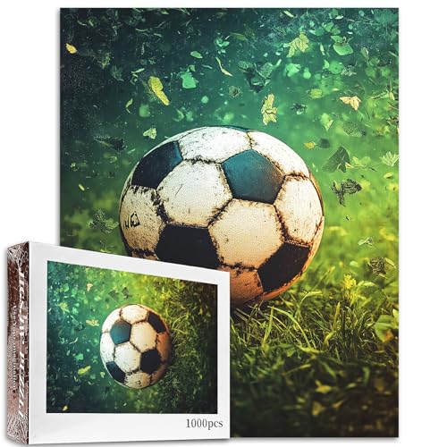 Tucocoo Fußballkunst-Puzzles für Erwachsene, 1000 Teile, Fußball-Hintergrundpuzzles für Erwachsene, 68,6 x 50,8 cm, DIY-Bastelpuzzles für Heimdekoration, Geschenke, Familienpuzzle, perfekt für Tucocoo Fußballkunst-Puzzles für Erwachsene, 1000 Teile, Fußball-Hintergrundpuzzles für Erwachsene, 68,6 x 50,8 cm, DIY-Bastelpuzzles für Heimdekoration, Geschenke, Familienpuzzle, perfekt für von Tucocoo