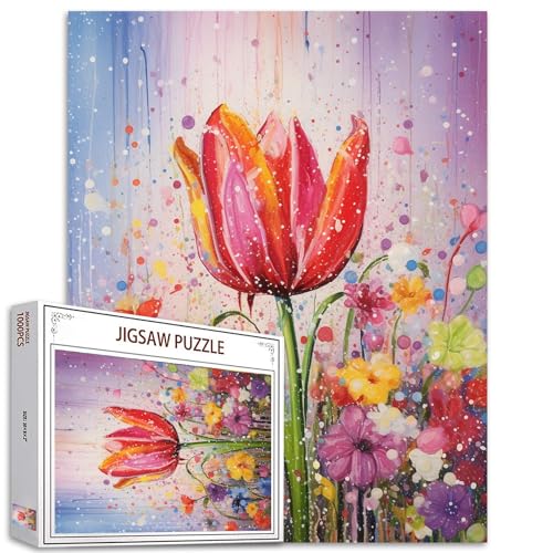 Tucocoo Tulpe Blume Puzzle für Erwachsene 1.000 Stück, abstrakte Florale Kunst Puzzle Bunte Heimwerken Puzzle für Heimtextilien Geschenke, Familienpuzzle perfekt für Spielabende Tucocoo Tulpe Blume Puzzle für Erwachsene 1.000 Stück, abstrakte Florale Kunst Puzzle Bunte Heimwerken Puzzle für Heimtextilien Geschenke, Familienpuzzle perfekt für Spielabende von Tucocoo