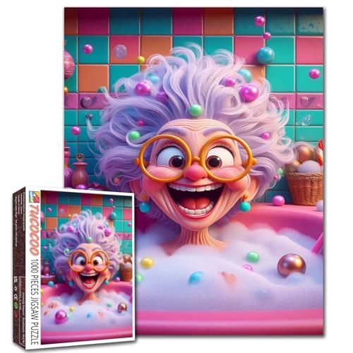 Weihnachten Alte Frau Baden Puzzle 1000 Teile für Erwachsene Alte Oma Dame Puzzle Herausfordernd für Familie oder Freunde Spiel Entspannung Unterhaltung Aktivität 19,7 x 27,6 Zoll Weihnachten Alte Frau Baden Puzzle 1000 Teile für Erwachsene Alte Oma Dame Puzzle Herausfordernd für Familie oder Freunde Spiel Entspannung Unterhaltung Aktivität 19,7 x 27,6 Zoll von Tucocoo