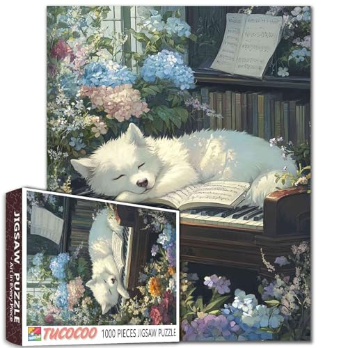 Welpengarten, Instrumental-Puzzle, Klavier-Puzzle, 1000 Teile für Erwachsene, Flora, Blume, Tier, Hund, Kunst, Puzzle, bunt, DIY, Basteln, Puzzles für Heimdekoration, Geschenke Welpengarten, Instrumental-Puzzle, Klavier-Puzzle, 1000 Teile für Erwachsene, Flora, Blume, Tier, Hund, Kunst, Puzzle, bunt, DIY, Basteln, Puzzles für Heimdekoration, Geschenke von Tucocoo