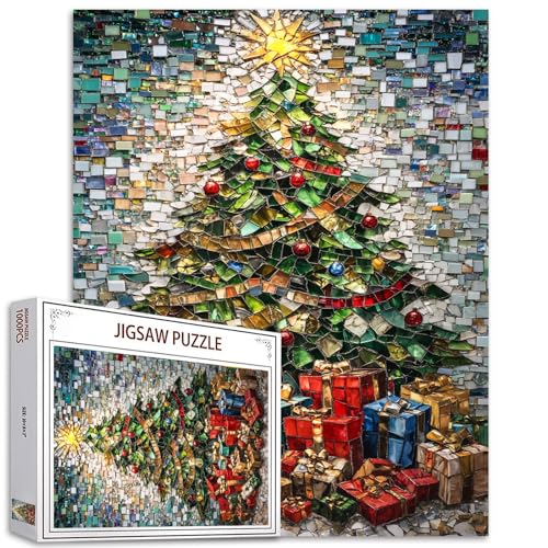 Xmas Tree 1000 Stück Jigsaw Puzzle Erwachsene Winter Puzzles Home Decorations Bunte DIY Familie Puzzle perfekt für Spiel Nächte 20x27 Zoll Xmas Tree 1000 Stück Jigsaw Puzzle Erwachsene Winter Puzzles Home Decorations Bunte DIY Familie Puzzle perfekt für Spiel Nächte 20x27 Zoll von Tucocoo