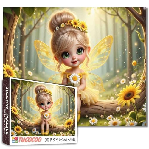 Yellow Bee Fairy Girl 1000 Teile Puzzle für Erwachsene Skurrile Natur Fantasie Malerei Puzzle Spiel Verzauberte Waldfee Wanddekoration DIY Handwerk Puzzle Badezimmer Kunst für Heimdekoration Yellow Bee Fairy Girl 1000 Teile Puzzle für Erwachsene Skurrile Natur Fantasie Malerei Puzzle Spiel Verzauberte Waldfee Wanddekoration DIY Handwerk Puzzle Badezimmer Kunst für Heimdekoration von Tucocoo