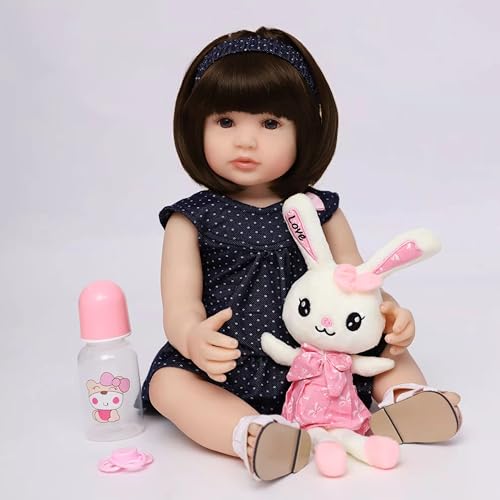 Tudofttg Lebensechte Reborn Baby Mädchen 48 cm Silikon Baby Puppe Wiedergeborene Babypuppen Silikon Vinyl Ganzkörper Realistische Neugeborene Mädchenpuppen Kuschelkörper Anatomisch korrekt Tudofttg Lebensechte Reborn Baby Mädchen 48 cm Silikon Baby Puppe Wiedergeborene Babypuppen Silikon Vinyl Ganzkörper Realistische Neugeborene Mädchenpuppen Kuschelkörper Anatomisch korrekt von Tudofttg