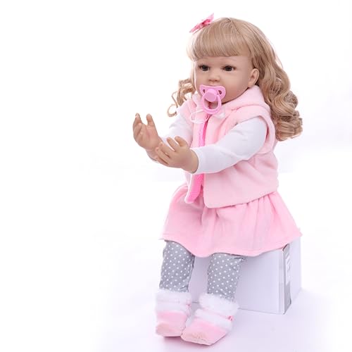 Tudofttg Neugeborenes Baby Lebensechte Echte Soft-Touch Baby Puppen,Reborn Baby Mädchen, 60CM Tudofttg Neugeborenes Baby Lebensechte Echte Soft-Touch Baby Puppen,Reborn Baby Mädchen, 60CM von Tudofttg