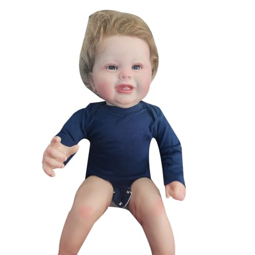 Tudofttg Reborn-Baby Junge 20 Zoll Reborn-Babypuppen Handgefertigt Wwaschbar Wiedergeborene Lebensechte Babypuppen Wie Echt von Tudofttg