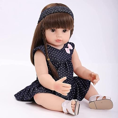 Tudofttg Reborn Baby Vollsilikon Lebensecht 55CM Reborn Baby Puppe Mädchen Handgemachte Real Life Neugeborene Bebe Wasserdicht Weich Tudofttg Reborn Baby Vollsilikon Lebensecht 55CM Reborn Baby Puppe Mädchen Handgemachte Real Life Neugeborene Bebe Wasserdicht Weich von Tudofttg