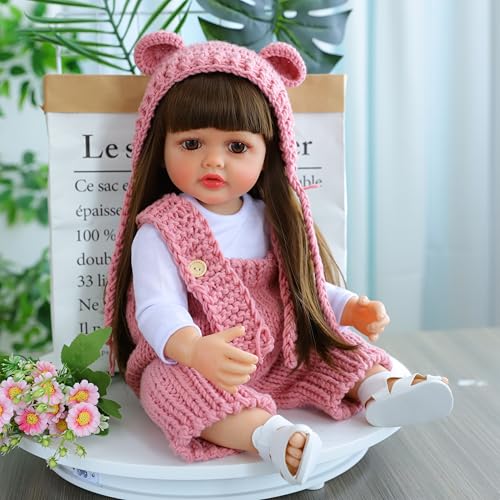 Tudofttg Reborn-Babypuppen Augen geschlossen Realistische schlafende Babypuppe Neugeborene echte Babypuppen,Mit Haaren Echt Aussehende Tudofttg Reborn-Babypuppen Augen geschlossen Realistische schlafende Babypuppe Neugeborene echte Babypuppen,Mit Haaren Echt Aussehende von Tudofttg