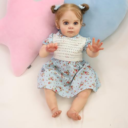 Tudofttg Reborn Puppe 42 cm Silikon Baby Puppen Wie Echt Realistisch Newborn Babys Reborn Babys Junge Echte Babypuppe Reborn Baby Mädchen von Tudofttg