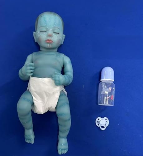 Tudofttg Reborn Puppe Avatar 19 Zoll 48 cm Handgemachte Babypuppe Realistische Neugeborene Avatar Puppen Augen Offen 3D Malerei Haut Lebensecht Echt Aussehende Baby Puppen von Tudofttg