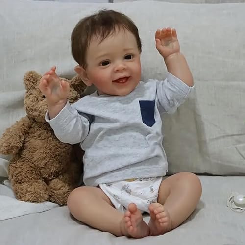 Tudofttg Reborn Puppe Junge - 22 Zoll Realistische Neugeborene Baby Puppen Weicher Körper Poseable Full Vinyl Körper Mädchen wie EIN lebensechtes Tudofttg Reborn Puppe Junge - 22 Zoll Realistische Neugeborene Baby Puppen Weicher Körper Poseable Full Vinyl Körper Mädchen wie EIN lebensechtes von Tudofttg