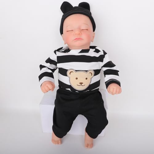 Tudofttg Reborn Puppe Lebensecht 55 cm Silikon Baby Puppen die echt Aussehen Lebensechte Babypuppe Stoffkörper,Reborn-Puppen Jungen Tudofttg Reborn Puppe Lebensecht 55 cm Silikon Baby Puppen die echt Aussehen Lebensechte Babypuppe Stoffkörper,Reborn-Puppen Jungen von Tudofttg