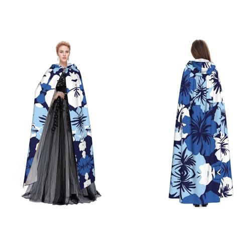 Blauer Hibiskus Halloween-Kapuzenumhang Hexe Cosplay-Zubehör Erwachsene/Kinder Kostüm für Maskerade, Halloween, Familienfeier Blauer Hibiskus Halloween-Kapuzenumhang Hexe Cosplay-Zubehör Erwachsene/Kinder Kostüm für Maskerade, Halloween, Familienfeier von Tuehbsvo