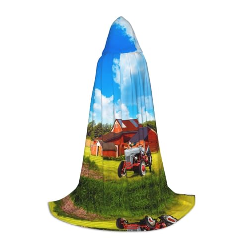Company Farm Traktor Kapuzenumhang für Teenager, Unisex Umhang Robe Kapuze Halloween Kostüm Satin Hexen Vampir Umhang Verkleidung Kinder Company Farm Traktor Kapuzenumhang für Teenager, Unisex Umhang Robe Kapuze Halloween Kostüm Satin Hexen Vampir Umhang Verkleidung Kinder von Tuehbsvo