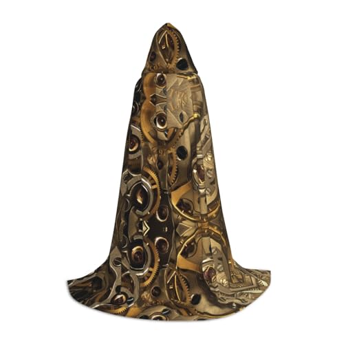 Coole Steampunk-Zahnräder-Kapuzenumhang für Teenager, Unisex, Umhang mit Kapuze, Halloween-Kostüm, Satin, Hexen, Vampirumhang, Verkleidung für Kinder Coole Steampunk-Zahnräder-Kapuzenumhang für Teenager, Unisex, Umhang mit Kapuze, Halloween-Kostüm, Satin, Hexen, Vampirumhang, Verkleidung für Kinder von Tuehbsvo