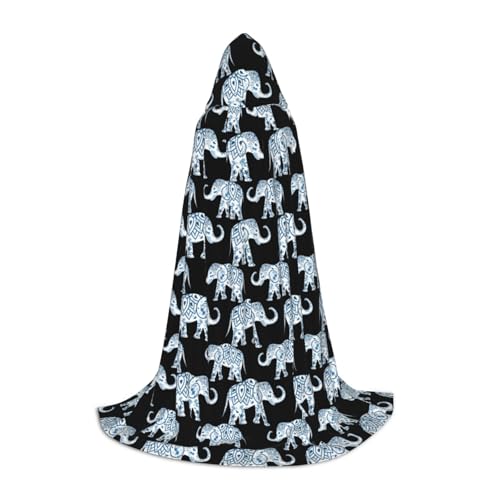 Elefant Kapuzenumhang für Jugendliche, Unisex Umhang Robe Kapuze Halloween Kostüm Satin Hexen Vampir Umhang Verkleidung Kinder Elefant Kapuzenumhang für Jugendliche, Unisex Umhang Robe Kapuze Halloween Kostüm Satin Hexen Vampir Umhang Verkleidung Kinder von Tuehbsvo
