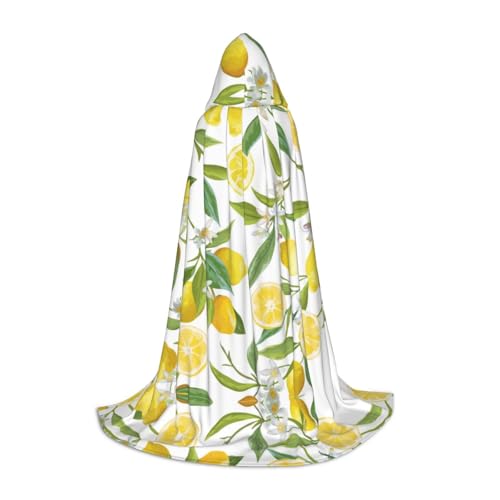 Frischer tropischer Zitronen-Kapuzenumhang für Teenager, Unisex, Umhang mit Kapuze, Halloween-Kostüm, Satin, Hexen, Vampirumhang, Verkleidung für Kinder Frischer tropischer Zitronen-Kapuzenumhang für Teenager, Unisex, Umhang mit Kapuze, Halloween-Kostüm, Satin, Hexen, Vampirumhang, Verkleidung für Kinder von Tuehbsvo
