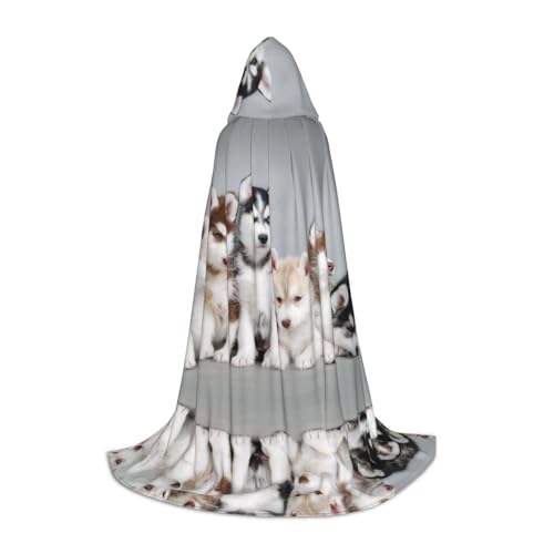 Hunde-Kapuzenumhang für Teenager, Unisex, Umhang mit Kapuze, Halloween-Kostüm, Satin, Hexen, Vampirumhang, Verkleidung für Kinder Hunde-Kapuzenumhang für Teenager, Unisex, Umhang mit Kapuze, Halloween-Kostüm, Satin, Hexen, Vampirumhang, Verkleidung für Kinder von Tuehbsvo