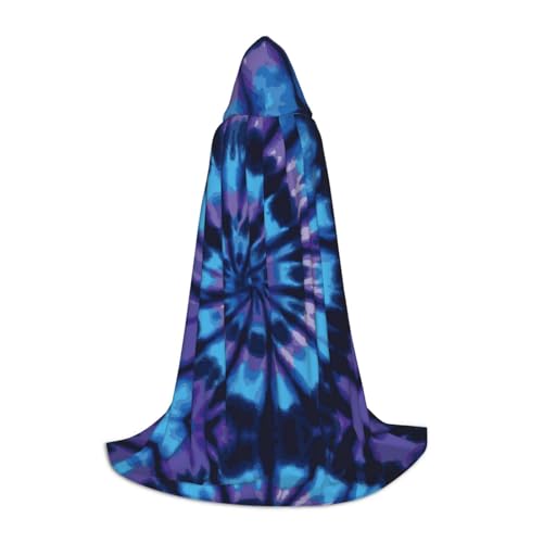 Lila Tie Dye Kapuzenumhang für Teenager, Unisex Umhang Robe Kapuze Halloween Kostüm Satin Hexen Vampir Umhang Verkleidung Kinder Lila Tie Dye Kapuzenumhang für Teenager, Unisex Umhang Robe Kapuze Halloween Kostüm Satin Hexen Vampir Umhang Verkleidung Kinder von Tuehbsvo