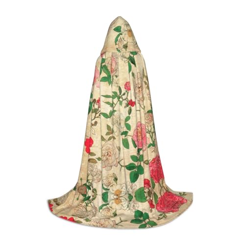 Rosa und weiße Pfingstrosen Kapuzenumhang für Teenager, Unisex, Umhang mit Kapuze, Halloween-Kostüm, Satin, Hexen, Vampirumhang, Verkleidung für Kinder Rosa und weiße Pfingstrosen Kapuzenumhang für Teenager, Unisex, Umhang mit Kapuze, Halloween-Kostüm, Satin, Hexen, Vampirumhang, Verkleidung für Kinder von Tuehbsvo